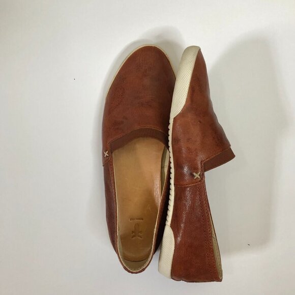 Frye Melanie Slip-On Shoes, Size 6 1/2, Cognac - Picture 2 of 6